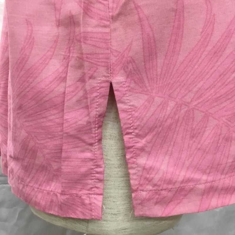 マンゴ MANGO シャツ、ブラウス 半袖 アロハシャツ M プリント 桃 / ピンク /  メンズ USED 古着 中古 10108731