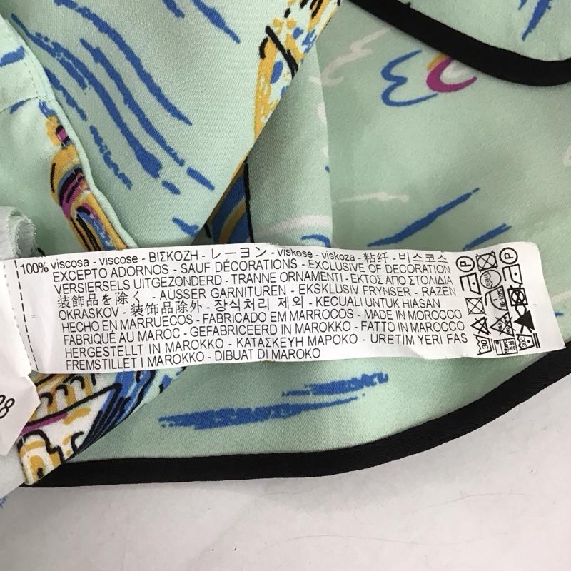 ザラ ZARA スカート ロングスカート ロングスカート タイトスカート スリット M プリント マルチカラー / マルチカラー /  レディース USED 古着 中古 10129311