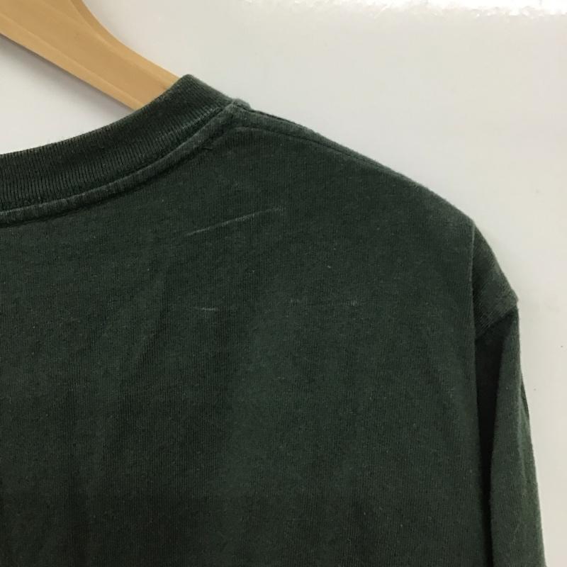モンベル mont-bell カットソー 長袖 長袖カットソー プリントカットソー クルーネック M ロゴ、文字 カーキ / カーキ /  メンズ USED 古着 中古 10148689