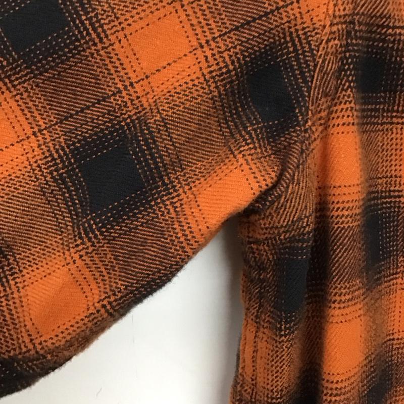 リーバイス Levi s シャツ、ブラウス 長袖 長袖シャツ チェックシャツ カラーシャツ M チェック 橙 / オレンジ /  メンズ USED 古着 中古 10139845