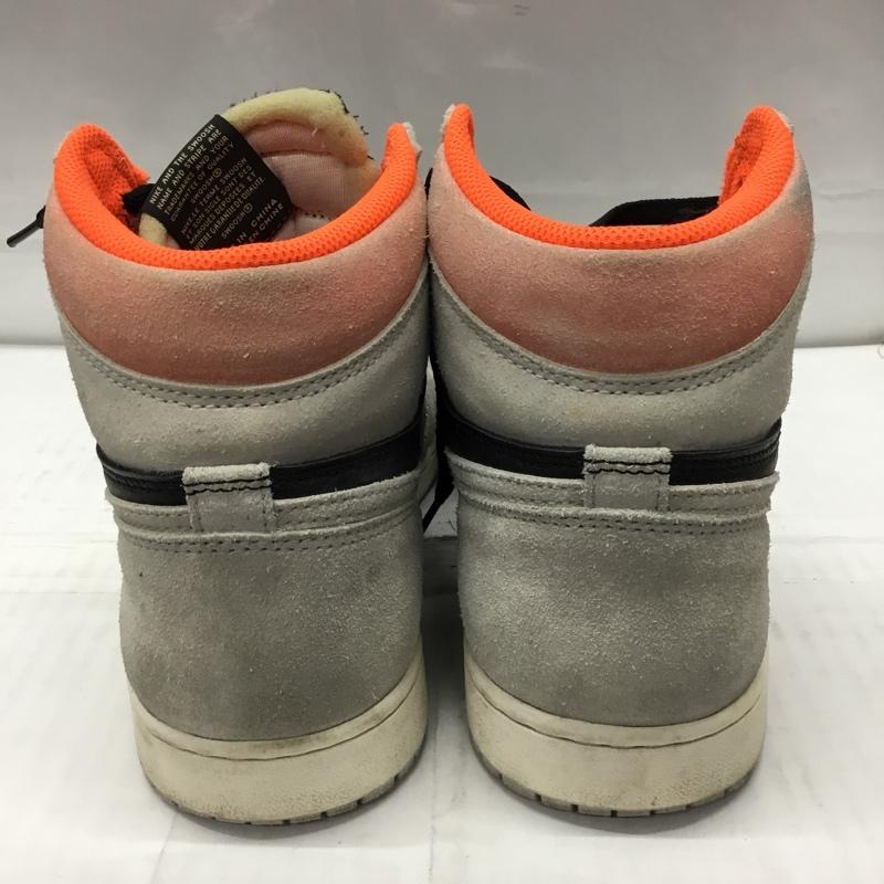 ナイキ NIKE スニーカー スニーカー 555088-018 AIR JORDAN 1 RETRO HIGH OG 28.5cm 箱有 28.5cm ロゴ、文字 黒 / ブラック / X 灰 / グレー / X 橙 / オレンジ /  メンズ USED 古着 中古 10106865