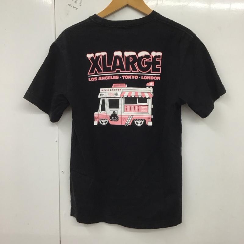 エクストララージ XLARGE Tシャツ 半袖 半袖カットソー プリントTシャツ クルーネックカットソー S プリント 黒 / ブラック /  メンズ USED 古着 中古 10128733