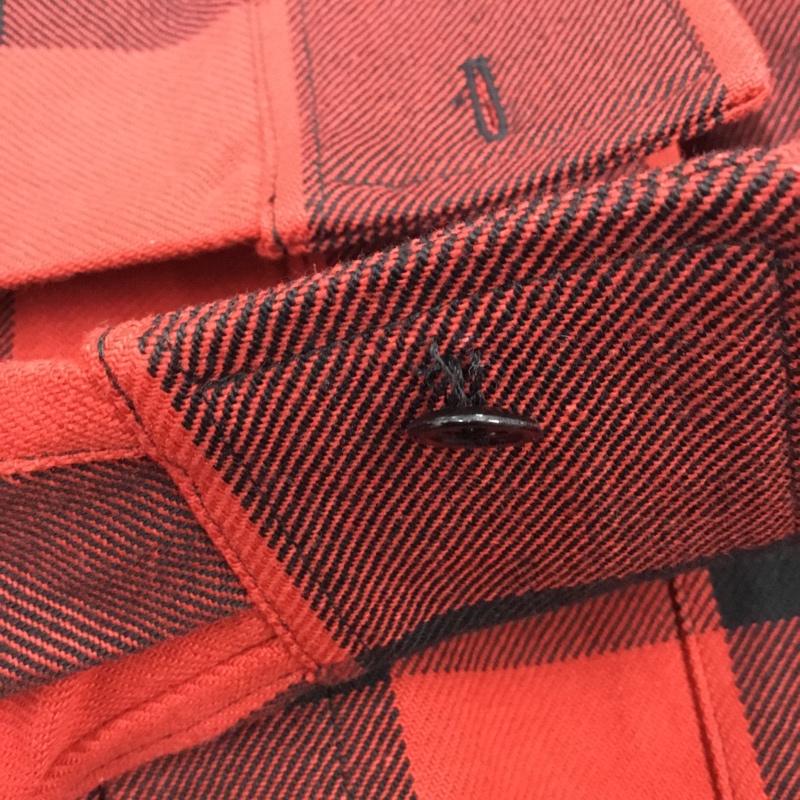 イーハトーブ IHATOV シャツ、ブラウス 長袖 la-s004-tma001 CHARVETSHIRT 長袖シャツ カラーシャツ ポケットシャツ チェックシャツ S チェック 黒 / ブラック / X 赤 / レッド /  メンズ USED 古着 中古 10112333