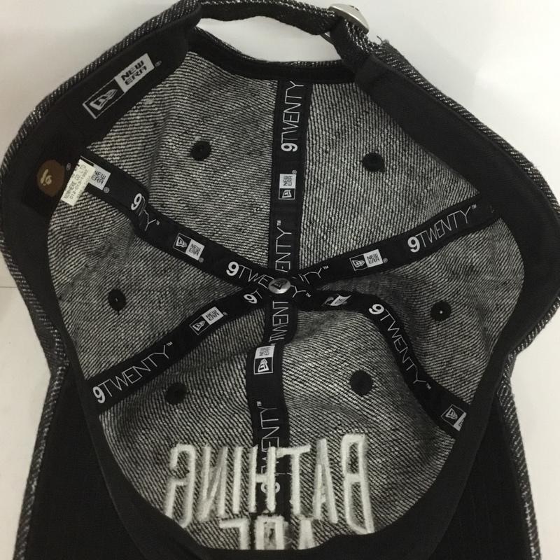 アベイシングエイプ A BATHING APE 帽子 キャップ NYC LOGO DENIM NEW ERA 9TWENTY CAP ロゴ、文字 黒 / ブラック /  メンズ USED 古着 中古 10132251