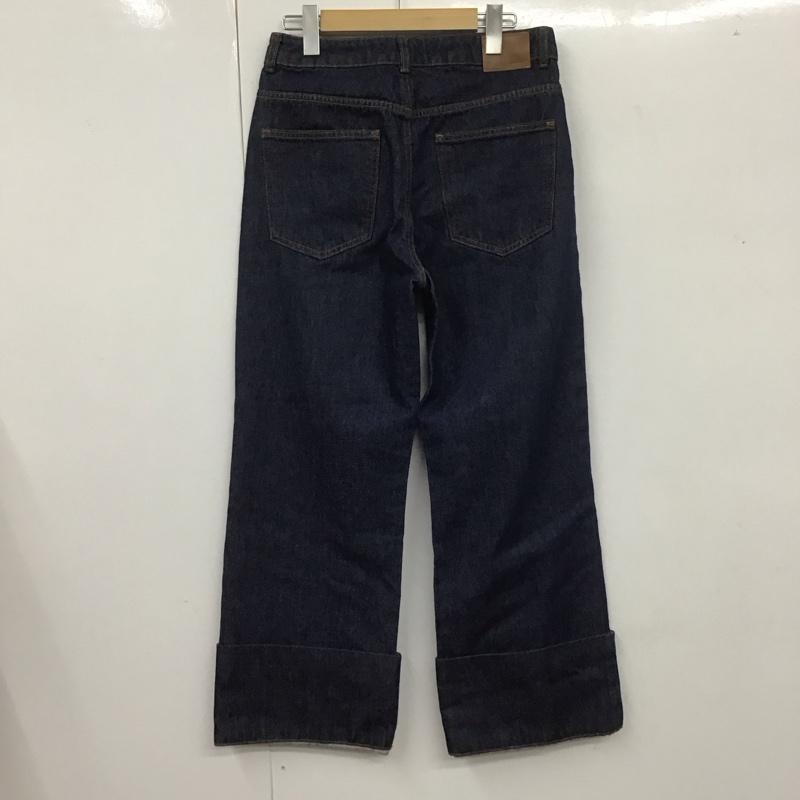 ザラ ZARA パンツ デニム、ジーンズ 4406 059 405 ワイドパンツ 無地 インディゴ / インディゴ /  レディース USED 古着 中古 10108094