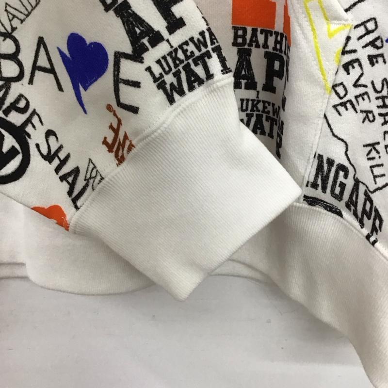 アベイシングエイプ A BATHING APE パーカー 長袖 001PPK301301M HAND DRAW PULLOVER HOODIE プルオーバー 裏毛 M 総柄 マルチカラー / マルチカラー /  メンズ USED 古着 中古 10144710