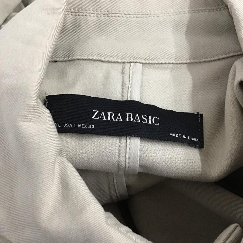 ザラ ZARA コート コート一般 8073 040 806 ロング丈 L 無地 ベージュ / ベージュ /  レディース USED 古着 中古 10107517