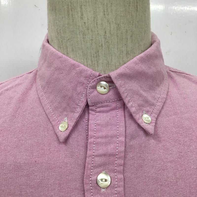 ガイジンメイド GAIJIN MADE シャツ、ブラウス 長袖 長袖シャツ カジュアルシャツ カラーシャツ ボタンダウンシャツ M ロゴ、文字 桃 / ピンク /  メンズ USED 古着 中古 10111635