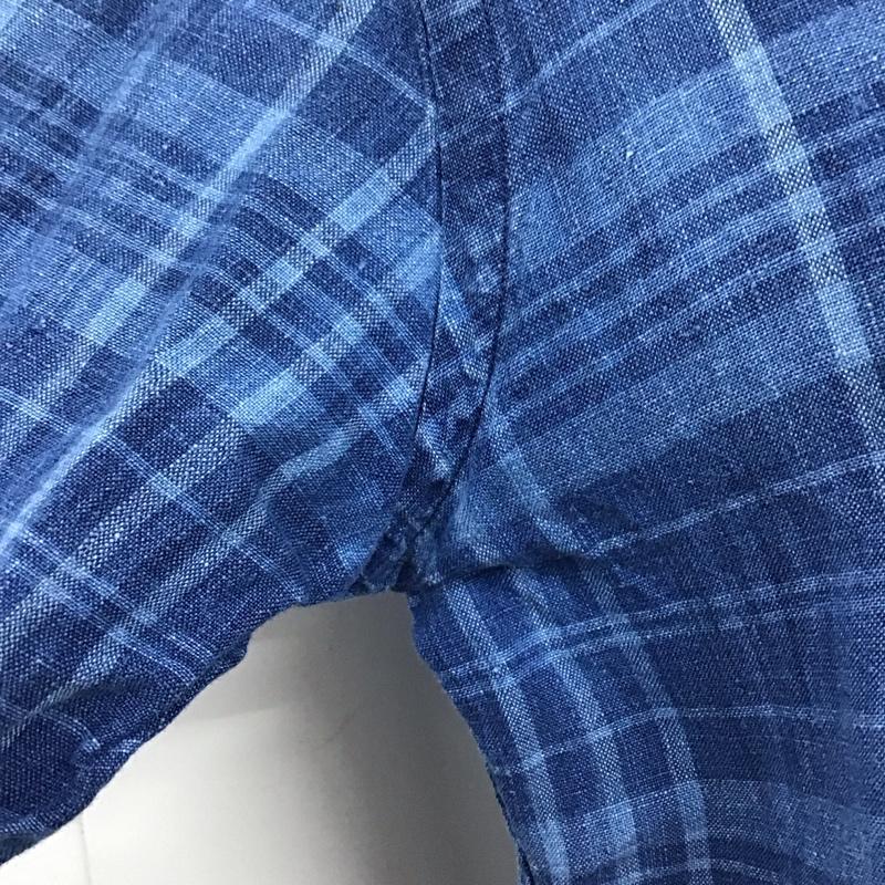 ラルフローレン RALPHLAUREN シャツ、ブラウス 長袖 長袖シャツ チェックシャツ ボタンダウンシャツ XS プリント インディゴ / インディゴ /  メンズ USED 古着 中古 10115963