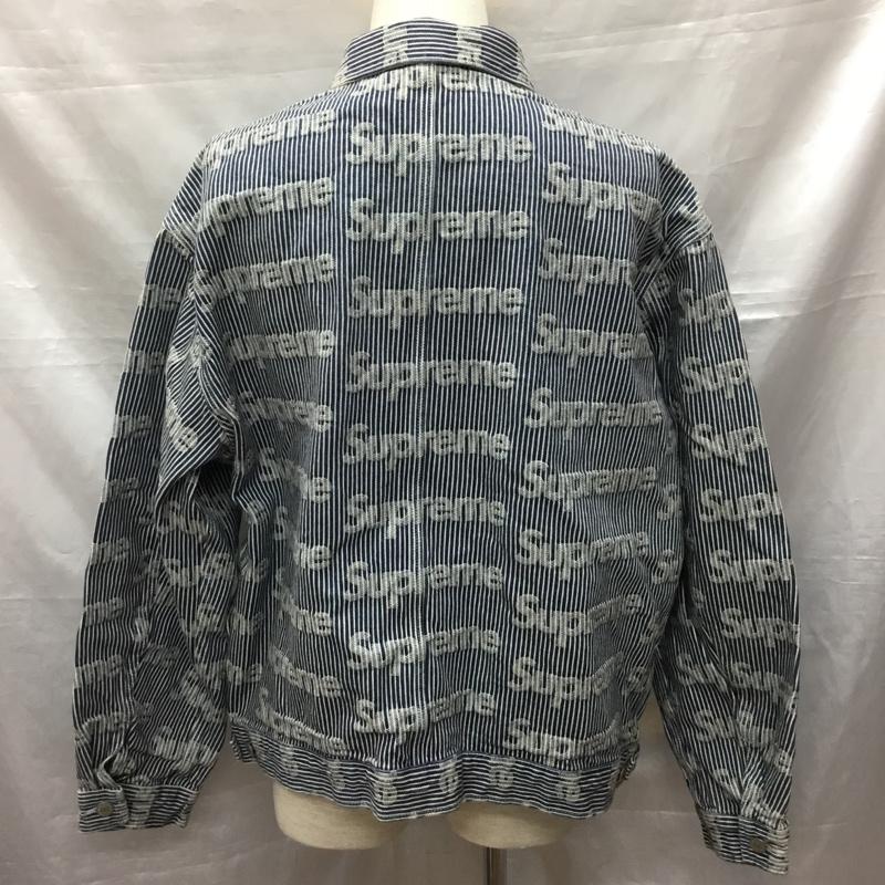 シュプリーム Supreme ジャケット、上着 ジャケット、ブレザー 24ss DenimChoreTruckerJacket ヒッコリーデニムジャケット XL 総柄 インディゴ / インディゴ /  メンズ USED 古着 中古 10122283
