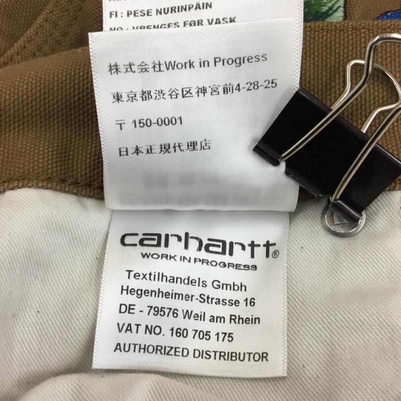 カーハート Carhartt パンツ ワークパンツ、ペインターパンツ AWAKE XL ワンポイント X 刺繍 茶 / ブラウン /  メンズ USED 古着 中古 10129333