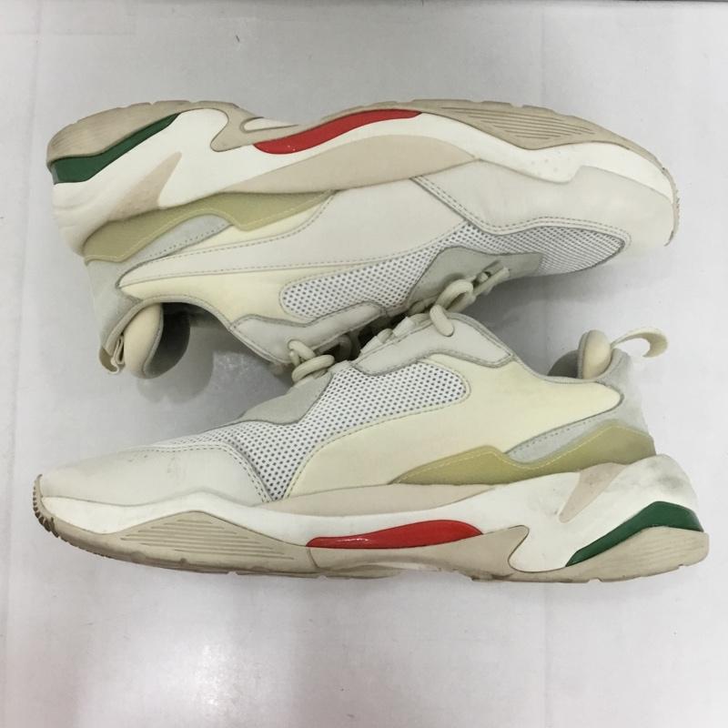 プーマ PUMA スニーカー スニーカー 367516 12 THUNDER SPECTRA 27.5cm 27.5cm ロゴ、文字 アイボリー / アイボリー / X 赤 / レッド / X 緑 / グリーン /  メンズ USED 古着 中古 10130188