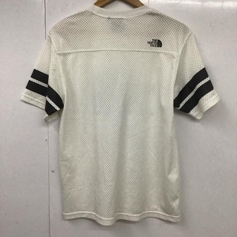 ザノースフェイス THE NORTH FACE Tシャツ 半袖 NT31801M メッシュＴシャツ カモロゴT L ロゴ、文字 白 / ホワイト /  メンズ USED 古着 中古 10131334