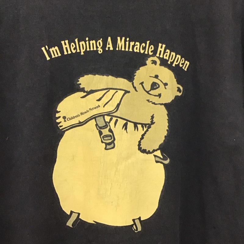 古着 USED Tシャツ 半袖 半袖カットソー プリントTシャツ クルーネックカットソー 古着 XL プリント ダークグレー / ダークグレー /  メンズ USED 古着 中古 10148812