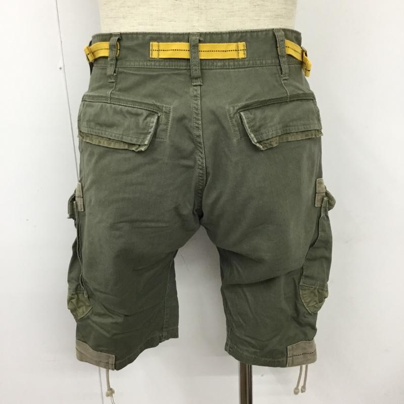 アヴィレックス AVIREX パンツ ショートパンツ ショートパンツ ハーフパンツ カジュアルパンツ ミリタリーパンツ M 無地 カーキ / カーキ /  メンズ USED 古着 中古 10110044