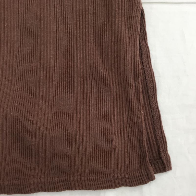 フリークスストア FREAK S STORE カットソー 半袖 FREE 無地 茶 / ブラウン /  レディース USED 古着 中古 10133857