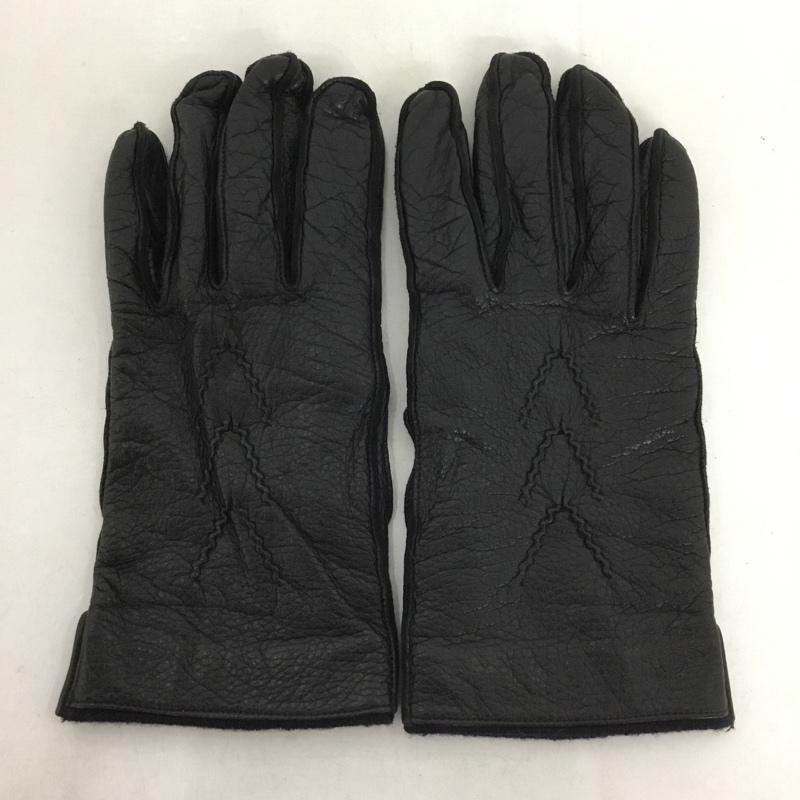 ヴィヴィアンウエストウッド Vivienne Westwood ファッション小物 手袋 レザー ワンポイント 黒 / ブラック /  メンズ USED 古着 中古 10143977