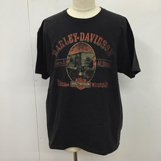 ハーレーダビッドソン Harley-Davidson Tシャツ 半袖 XL プリント 黒 / ブラック /  メンズ USED 古着 中古 10117211