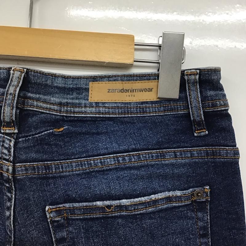 ザラ ZARA パンツ デニム、ジーンズ 40 無地 青 / ブルー /  レディース USED 古着 中古 10141728