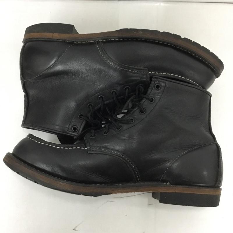 レッドウィング RED WING ブーツ ショートブーツ 09015-1 ワークブーツ 28cm 10D 箱有 US：10 無地 黒 / ブラック /  メンズ USED 古着 中古 10123266