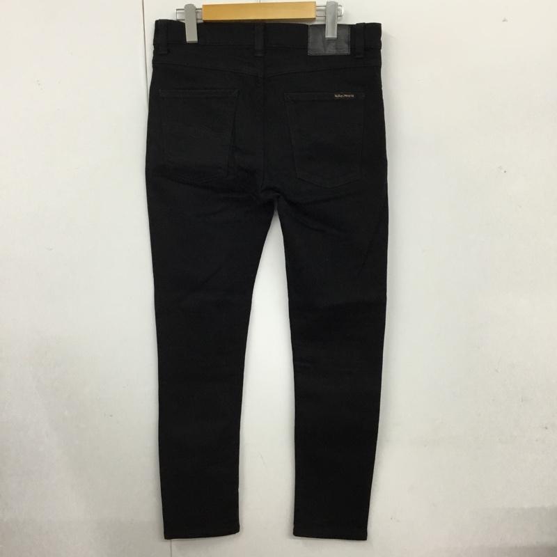 ヌーディージーンズ Nudie Jeans パンツ デニム、ジーンズ 1009413 デニムパンツ ブラックデニム カジュアルパンツ 31インチ 無地 黒 / ブラック /  メンズ USED 古着 中古 10110008