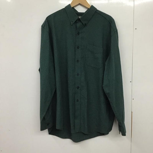 エルエルビーン L.L.Bean シャツ、ブラウス 長袖 長袖シャツ チェックシャツ カラーシャツ ボタンダウンシャツ XL 総柄 緑 / グリーン / X 紺 / ネイビー /  メンズ USED 古着 中古 10136677