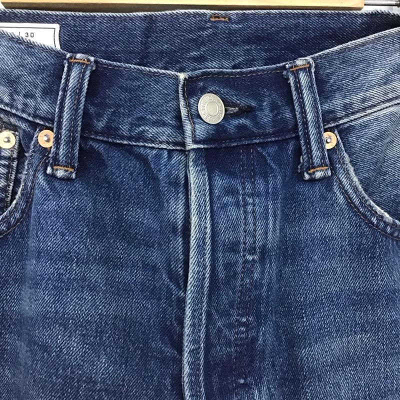 ギャップ GAP パンツ デニム、ジーンズ デニムパンツ ワイドパンツ カジュアルパンツ ストレッチパンツ 28インチ ダメージ加工 インディゴ / インディゴ /  メンズ USED 古着 中古 10148040