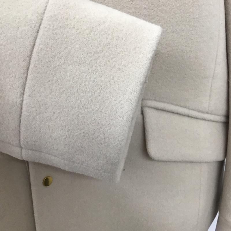 ユナイテッドアローズグリーンレーベルリラクシング UNITED ARROWS green label relaxing コート コート一般 3625-126-1383 2wayノーカラーフードコートSHORT 40 無地 ベージュ / ベージュ /  レディース USED 古着 中古 10123589