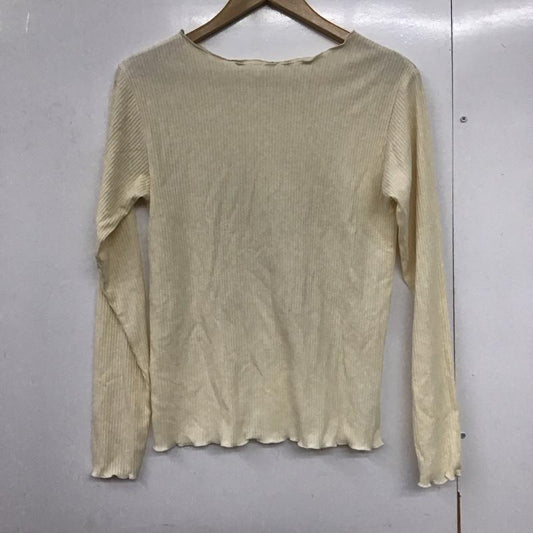 ディスコート Discoat カットソー 長袖 FREE 無地 アイボリー / アイボリー /  レディース USED 古着 中古 10142862