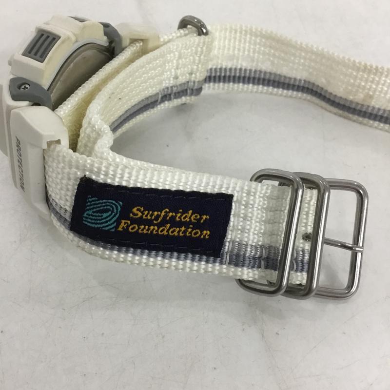 ジーショック G-SHOCK 腕時計 デジタル DW-8500 Surfrider Foundation ロゴ、文字 白 / ホワイト / X 灰 / グレー /  メンズ USED 古着 中古 10140616