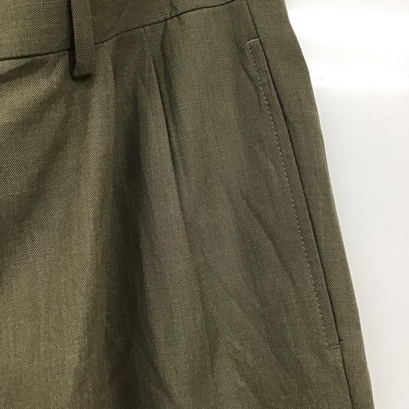 ラルフローレン RALPHLAUREN パンツ スラックス スラックスパンツ ワイドパンツ カジュアルパンツ センタータックパンツ 80s 緑タグ 32インチ 無地 カーキ / カーキ /  メンズ USED 古着 中古 10116406