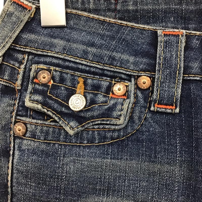 トゥルーレリジョン TRUE RELIGION パンツ デニム、ジーンズ デニムパンツ スリムパンツ ストレッチパンツ ジーンズ 無地 インディゴ / インディゴ /  メンズ USED 古着 中古 10117287