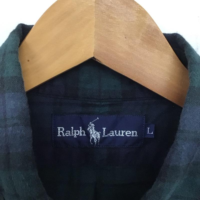 ラルフローレン RALPHLAUREN シャツ、ブラウス 長袖 長袖シャツ チェックシャツ カラーシャツ ボタンダウンシャツ L チェック マルチカラー / マルチカラー /  メンズ USED 古着 中古 10139894
