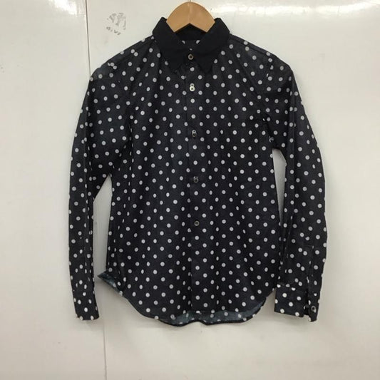 コムデギャルソン COMME des GARCONS シャツ、ブラウス 長袖 ドット 水玉 XS ドット 紺 / ネイビー /  レディース USED 古着 中古 10129288