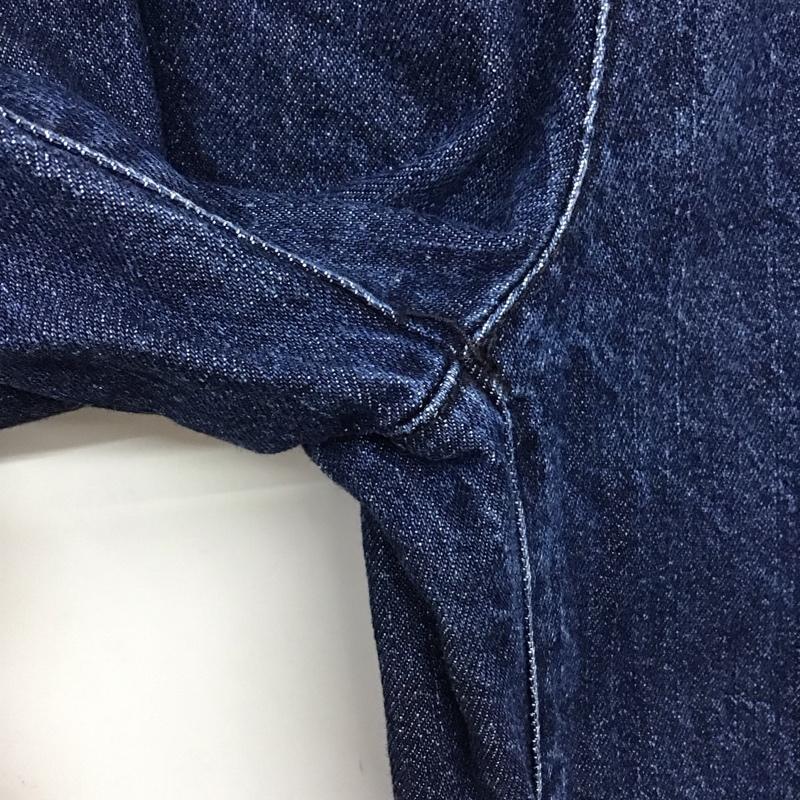 ローリーズファーム LOWRYS FARM パンツ デニム、ジーンズ LF517000N9 ワイドパンツ フリンジ M 無地 インディゴ / インディゴ /  レディース USED 古着 中古 10138983
