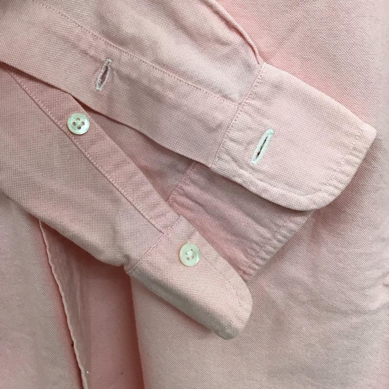 ラルフローレン RALPHLAUREN シャツ、ブラウス 長袖 長袖シャツ 無地シャツ カラーシャツ ボタンダウンシャツ ロゴ、文字 桃 / ピンク /  メンズ USED 古着 中古 10136190