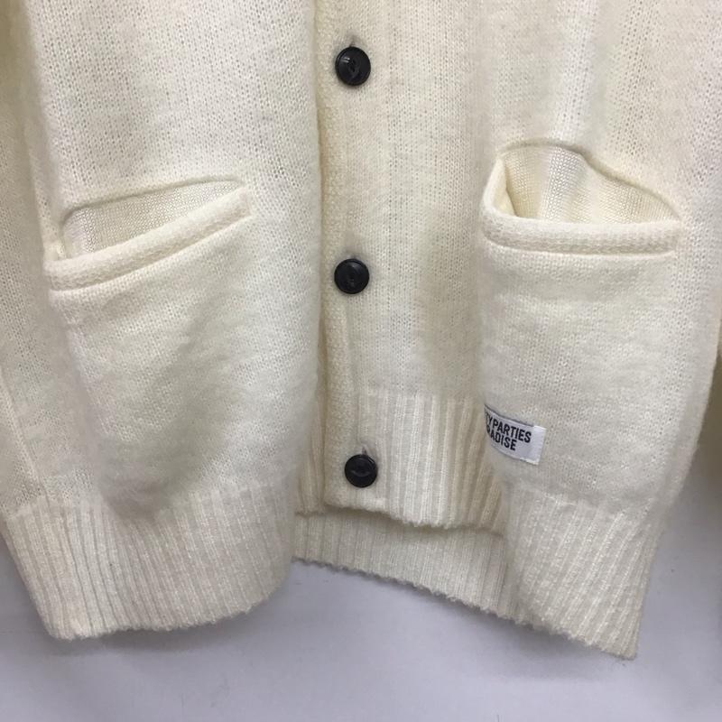 ギルティーパーティーズ GUILTYPARTIES カーディガン 長袖 22fw-wmk-kn06 MOHAIRCARDIGAN ワコマリア 長袖カーディガン XL 無地 白 / ホワイト /  メンズ USED 古着 中古 10140148