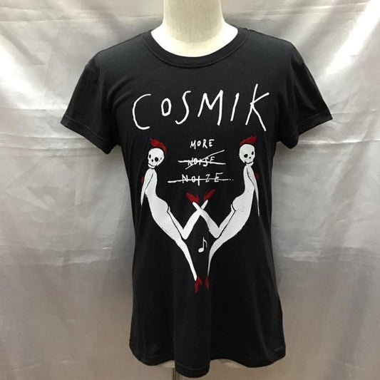 ディーゼル DIESEL Tシャツ 半袖 クルーネック ドクロ スカル COSMIK M プリント 黒 / ブラック /  メンズ USED 古着 中古 10116491