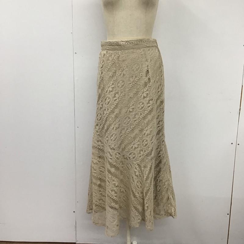 アースミュージックアンドエコロジー earth music&ecology スカート ロングスカート マーメイド FREE 無地 ベージュ / ベージュ /  レディース USED 古着 中古 10121402