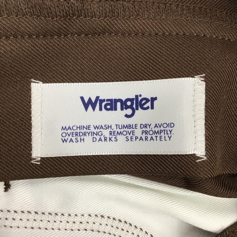 ラングラー Wrangler パンツ スラックス スラックス スリムパンツ センタータックパンツ S 無地 茶 / ブラウン /  メンズ USED 古着 中古 10117456