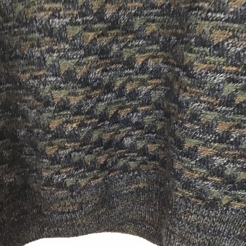 タウンクラフト TOWNCRAFT ニット、セーター 長袖 長袖ニットカットソー クルーネック セーター 90s L 総柄 マルチカラー / マルチカラー /  メンズ USED 古着 中古 10144780