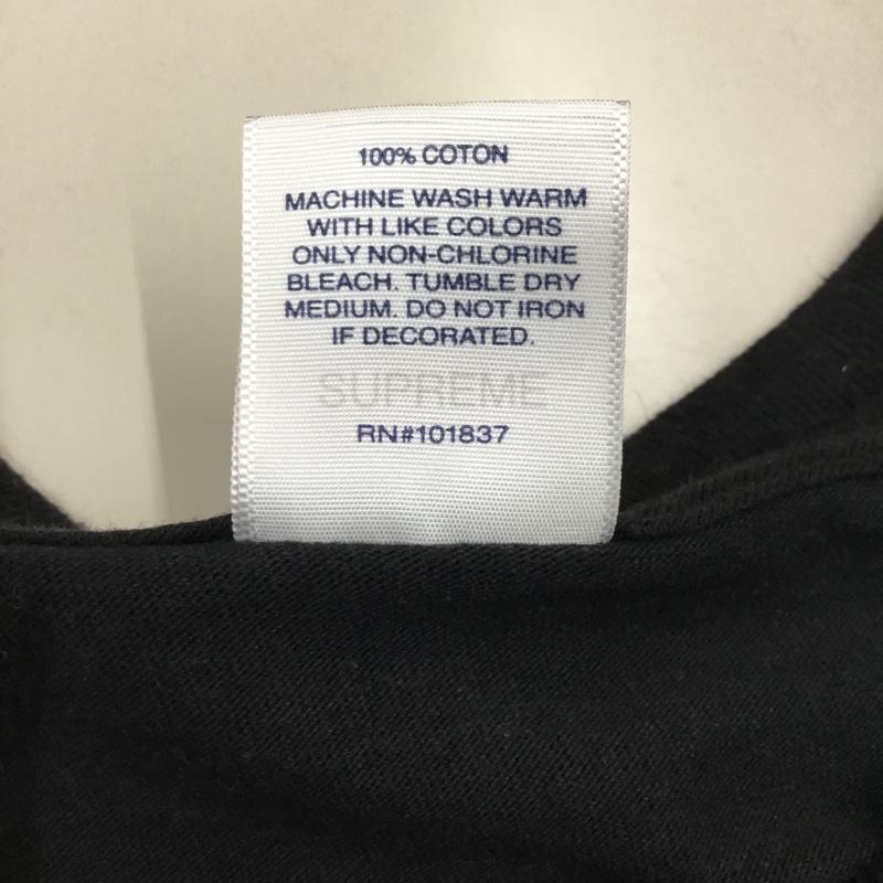 シュプリーム Supreme Tシャツ 半袖 21SS KAWSChalkLogoTee 半袖カットソー プリントTシャツ L ロゴ、文字 黒 / ブラック /  メンズ USED 古着 中古 10115749
