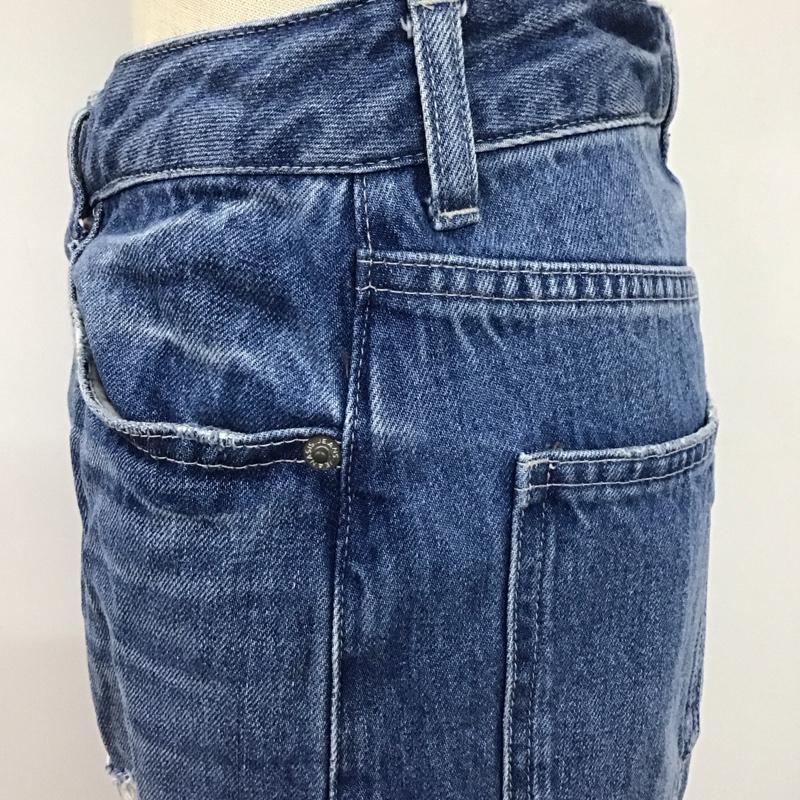 ジーナシス JEANASIS パンツ デニム、ジーンズ JS050715AA クラッシュデニム S ダメージ加工 青 / ブルー /  レディース USED 古着 中古 10120021