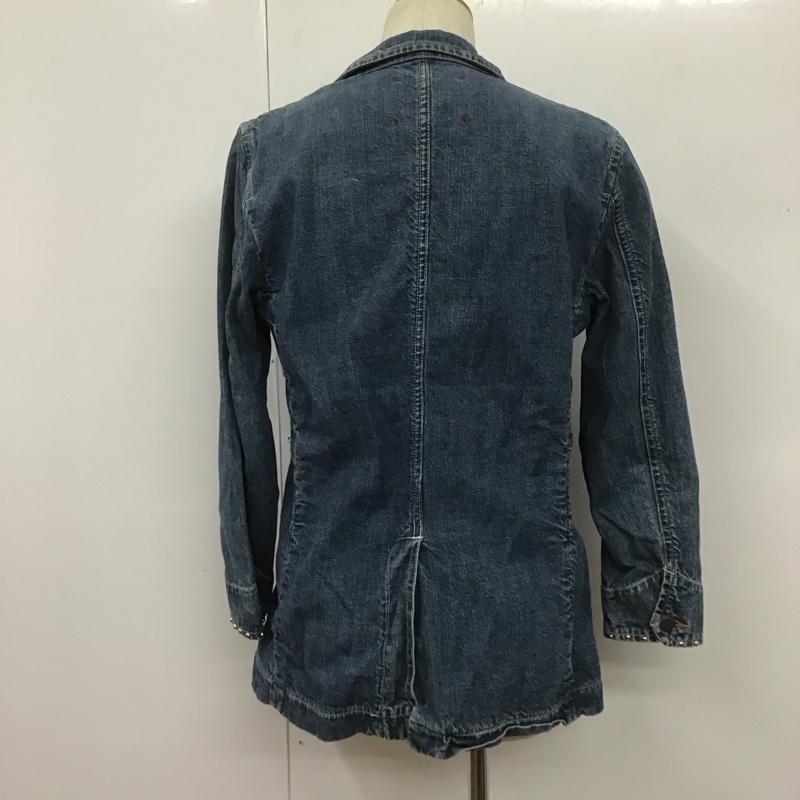 古着 USED ジャケット、上着 ジャケット、ブレザー R2078 デニムジャケット ROYAL BLUE L 無地 青 / ブルー /  メンズ USED 古着 中古 10106933