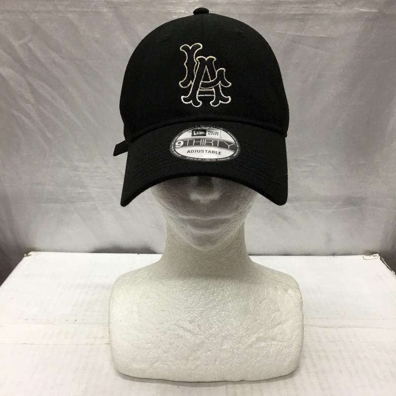 ニューエラ NEW ERA 帽子 キャップ 9THIRTY LA ロサンゼルス ドジャース ロゴ、文字 黒 / ブラック /  メンズ USED 古着 中古 10120334