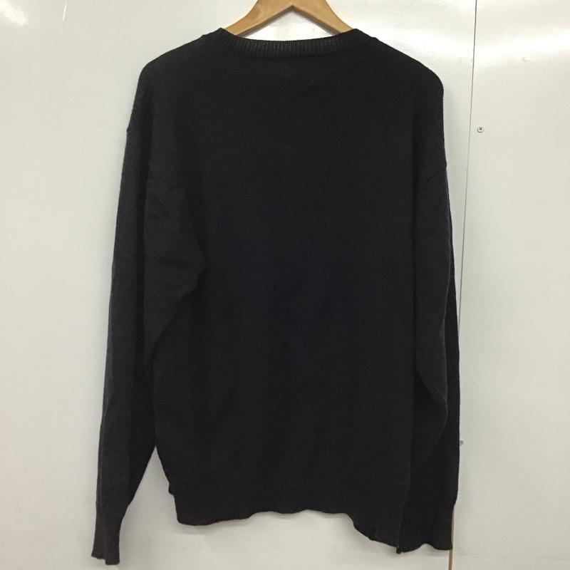 ダブルタップス WTAPS ニット、セーター 長袖 192MADT-KNM01 DECK SWEATER 3 ロゴ、文字 黒 / ブラック /  メンズ USED 古着 中古 10144707