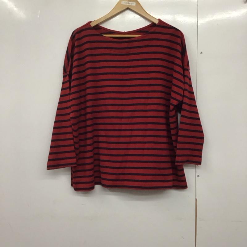 スタディオクリップ studio CLIP Tシャツ 七分袖 ボーダー LL ボーダー柄 マルチカラー / マルチカラー /  レディース USED 古着 中古 10141773