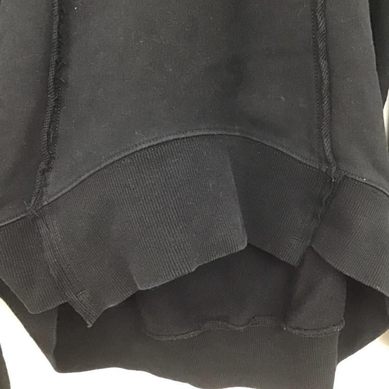 ディーゼル DIESEL パーカー 長袖 長袖パーカー プルオーバーパーカー スウェット XS プリント 黒 / ブラック /  メンズ USED 古着 中古 10147608