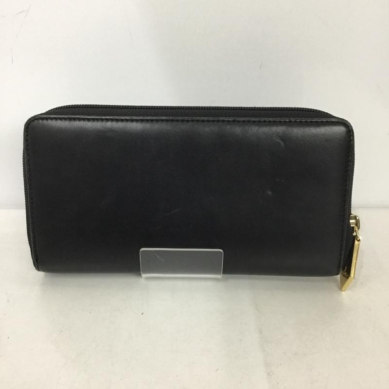 ヴィヴィアンウエストウッド Vivienne Westwood 財布 長財布 ラウンドファスナー 箱有 オーブ ワンポイント 黒 / ブラック /  レディース USED 古着 中古 10144927