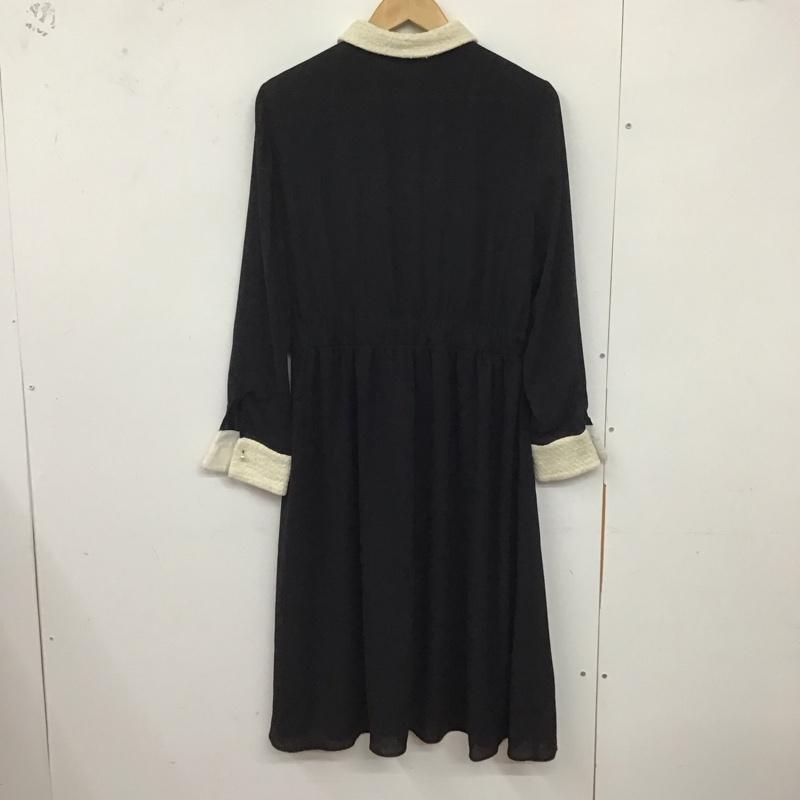 ザラベーシック ZARA BASIC ワンピース ロングスカート L 無地 黒 / ブラック /  レディース USED 古着 中古 10129636